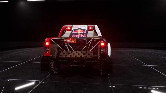 Car Toyota GR DK Hilux In Dakar Desert Rally. Toyota Gazoo Racing SA