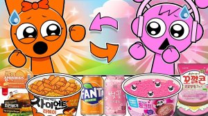 СПРУНКИ, Но ПОМЕНЯЛИСЬ ЦВЕТАМИ! - Пинки против ОРАНЖЕВО-РОЗОВОГО МУКБАНГА в круглосуточном магазине