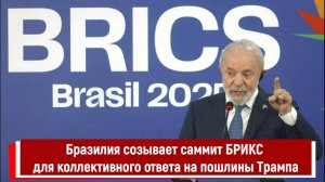 Бразилия созывает саммит БРИКС для коллективного ответа на пошлины Трампа