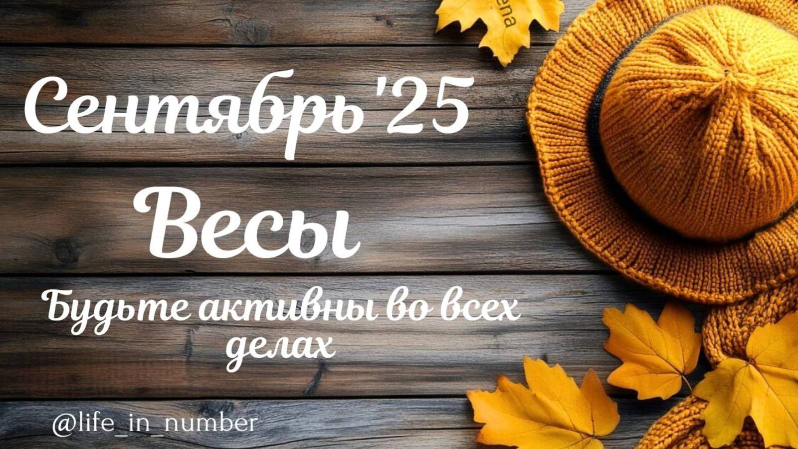 ВЕСЫ СЕНТЯБРЬ ПРОГНОЗ 2025 смотреть онлайн