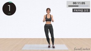 20 мин ЖИВОТ + ТАЛИЯ - Кардио на каждый день🔥Полностью стоя, без приседаний и без прыжков (30 упраж