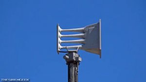 Dual Tone Analog Whelen WPS-4004 Tornado Siren Test - Alert - Tulsa, OK