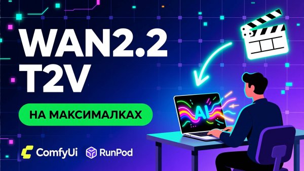 Wan2.2 Text-to-Video (T2V) в ComfyUI 🚀 Полный гайд по установке SageAttention, Triton и Workflow