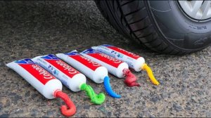 Машина давит предметы колесом! Давим слаймы! Эксперименты!! Залипалка ASMR