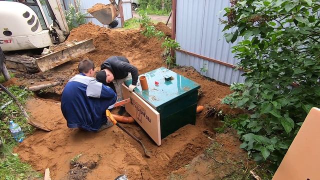 монтаж автономной канализации, септик под ключ смотреть онлайн