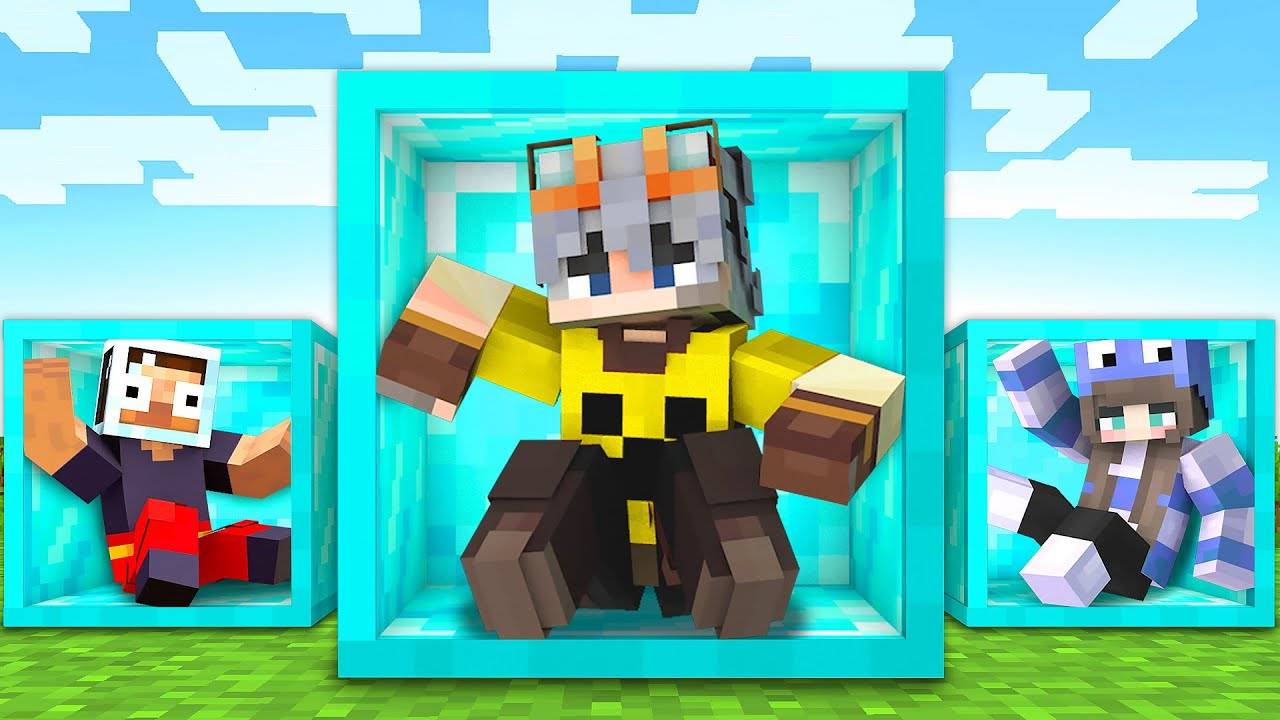 Я Закрыл 100 Игроков ВНУТРИ ОДНОГО БЛОКА в Майнкрафт... смотреть онлайн