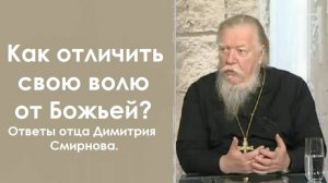 Как отличить свою волю от Божьей воли? Ответы отца Димитрия Смирнова. 2001.02.11.
