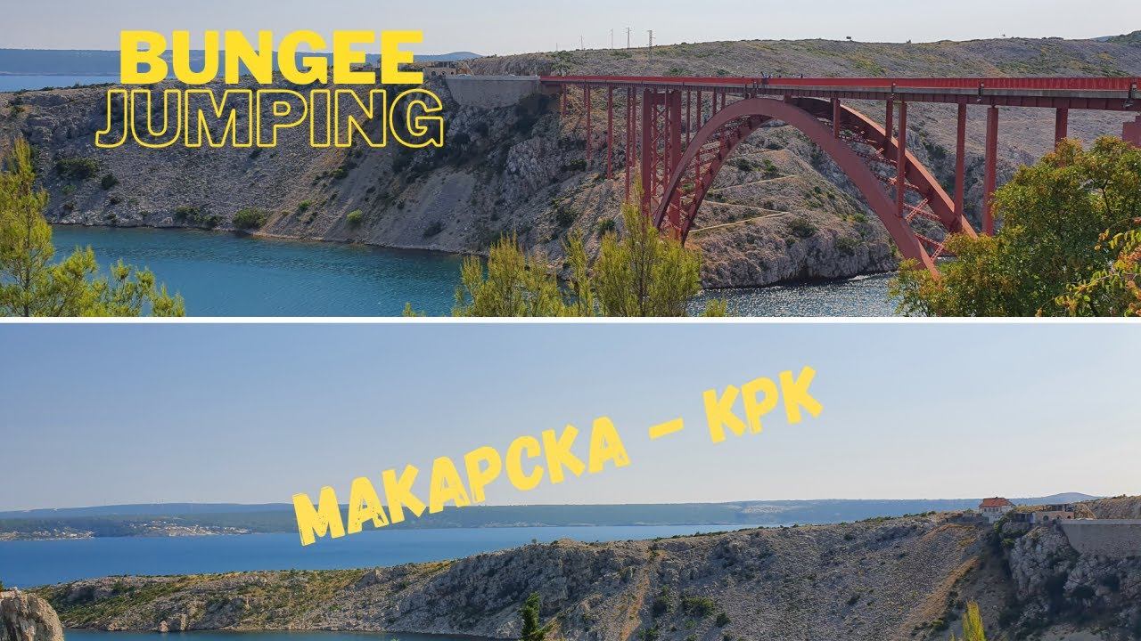 Отдых в Хорватии 2021 на автодоме/ Дорога с Макарска на остров Крк/ Банджи-джампинг/ Bungee Jumping смотреть онлайн