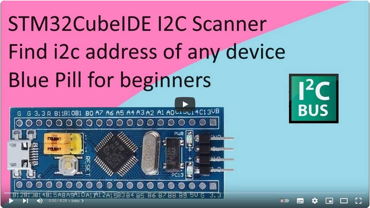 103. STM32CubeIDE I2C Scanner for STM32 смотреть онлайн
