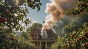 Уход за садом и дезинфекция дома дымом .