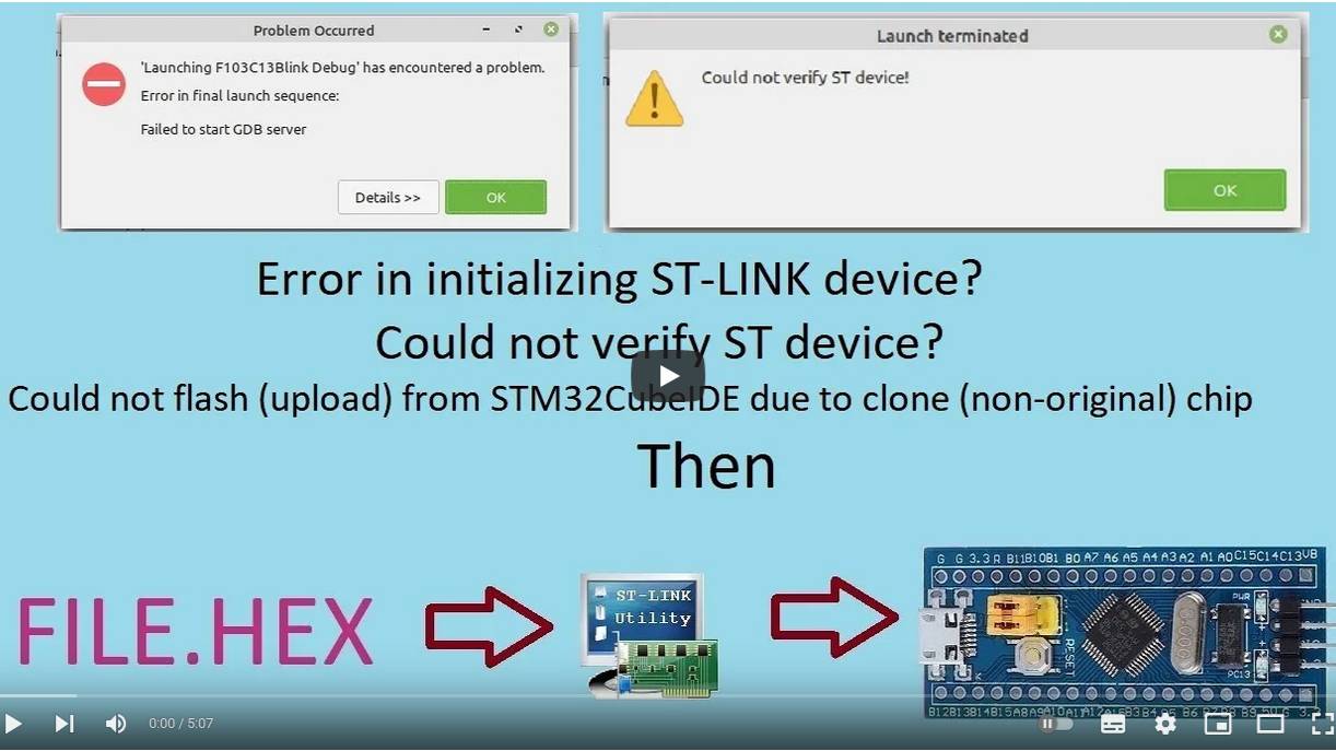 80. Program STM32 using ST-LINK utility смотреть онлайн