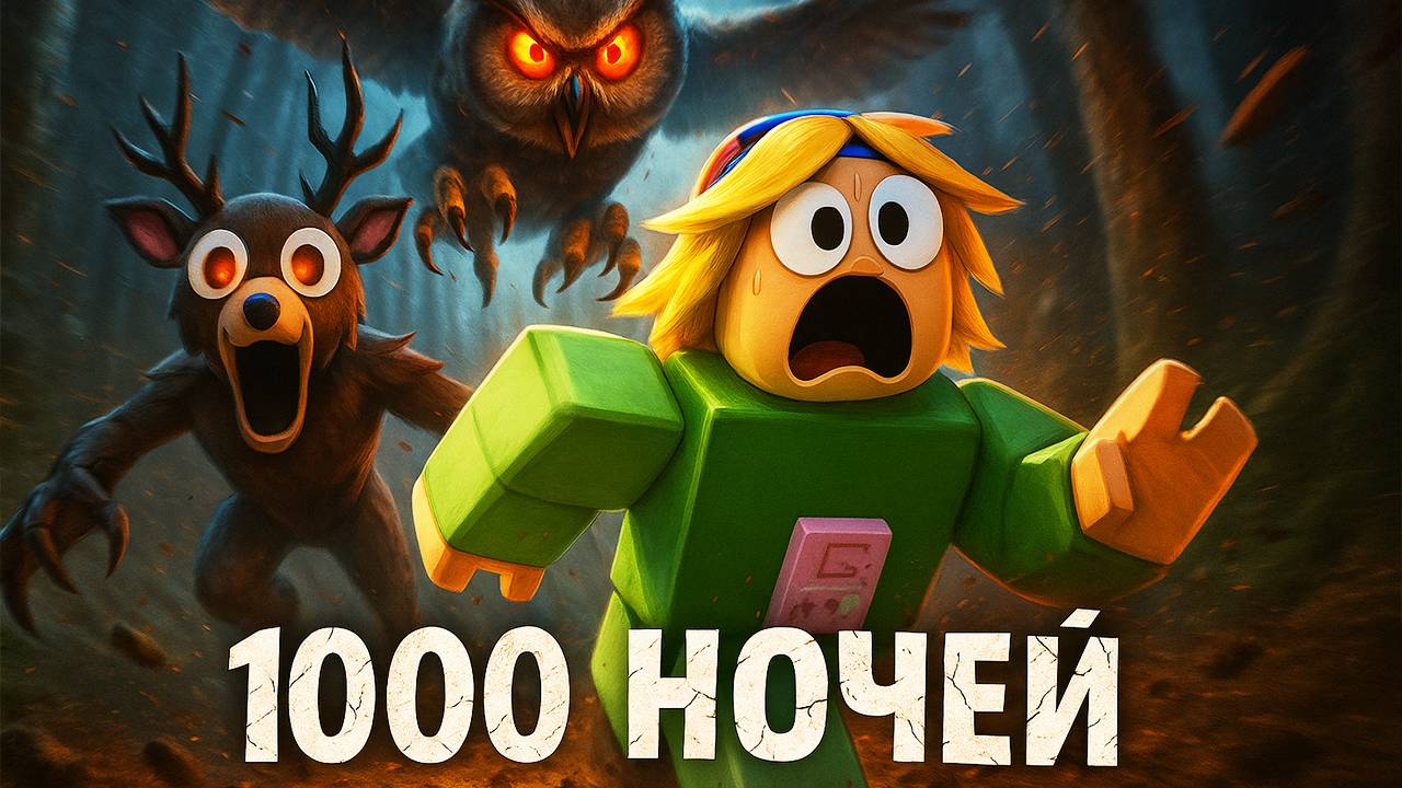 ВЫЖИЛА 1000 НОЧЕЙ В 99 НОЧЕЙ В ЛЕСУ в РОБЛОКС смотреть онлайн