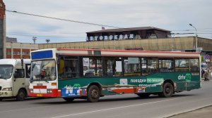 Автобус Mercedes-Benz O405N2 (АО 782 22) Покатушки по Барнаулу/Ride on the Mercedes-Benz O405N2 bus