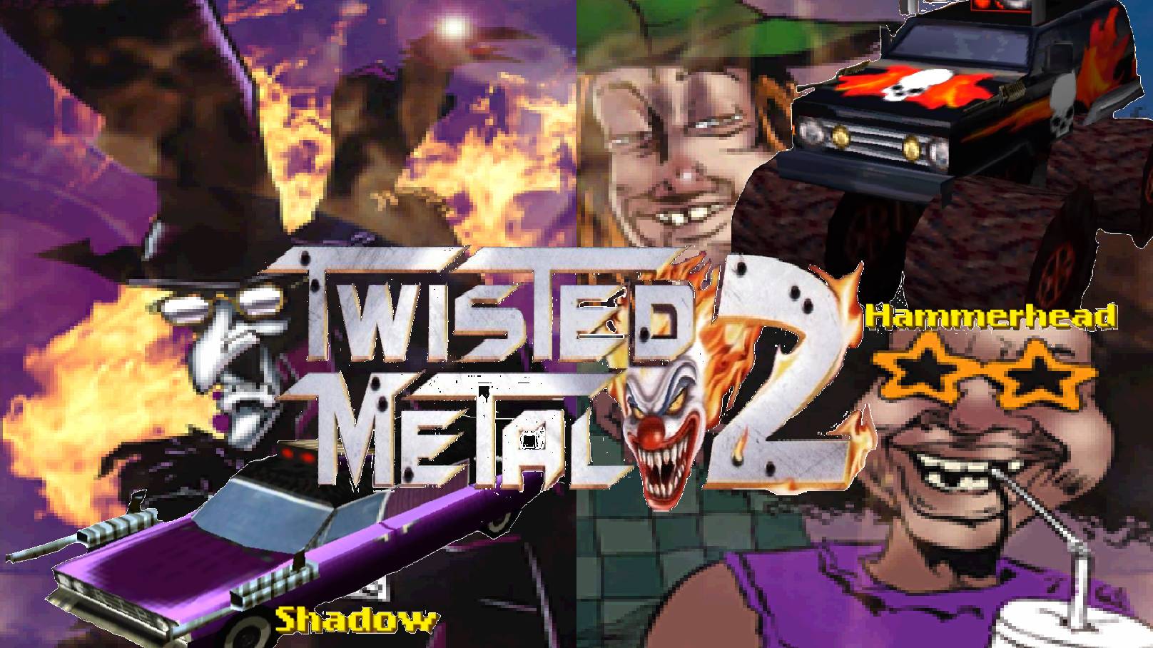 Twisted Metal 2 (PS1) Two Players Co-op Tournament: Shadow & Hammerhead смотреть онлайн