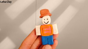 Как слепить Роблокс из пластилина часть 1 / Роблокс из пластилина / Игра Roblox из пластилина