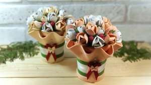 Взяла стаканчик и фоамиран. Сладкий подарок на 8 Марта своими руками из глиттерного фоамирана.