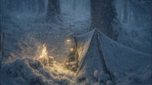 Экстремальный вызов на выживание | В одиночку в условиях глубокой снежной бури | Абсолютное выживани