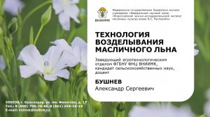 Технология возделывания масличного льна