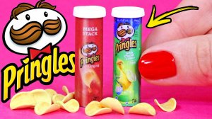 МИНИ ЧИПСЫ PRINGLES ❤️ ИДЕИ для КУКОЛ! Полимерная глина Мастер класс ❤️ Анна Оськина
