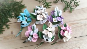 Идеи бутоньерок, мини-букетики из фоамирана своими руками. Поделки из фоамирана мастер-класс