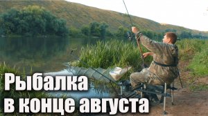 Рыбалка на фидер в конце августа на реке Быстрая  Сосна (2021)