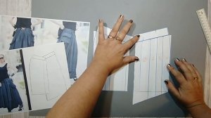 Моделирование. Стильная юбка. Выкройка № 354.