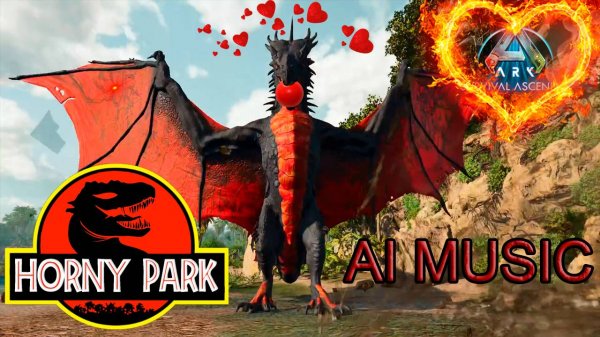 Трек-обзор мерча HornyPark (AI music - "HornyPark") #arksurvivalevolved #sunoai #виверна #музыка