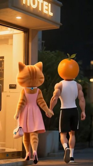 Тайная жизнь рыжего котика из нейросети