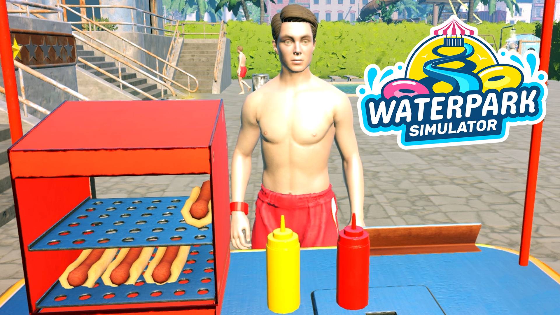 Хот-доги с Кассиром - Waterpark Simulator | 2 Прохождение смотреть онлайн