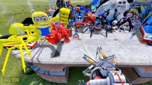 ⭐ ️ ВСЕ МОНСТРЫ , Большие и маленькие машины , со СТАРЫМ РЕНГ РЕНГ ПОЖИРАТЕЛЕМ АВТОБУСОВ , ПОЖИРАТЕЛ