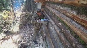 ВЫБРАЛСЯ НА СТРОИТЕЛЬСТВО ЗИМОВЬЯ. ВСТАВИЛ ЕВРО ОКНО. ДОСКИ 40мм СВОИМИ РУКАМИ.