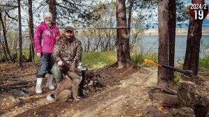 Жизнь в тайге. В горах выпал снег, пора уходить ниже. Поймали рыбу. Ураганный ветер. Ждем погоды 19с