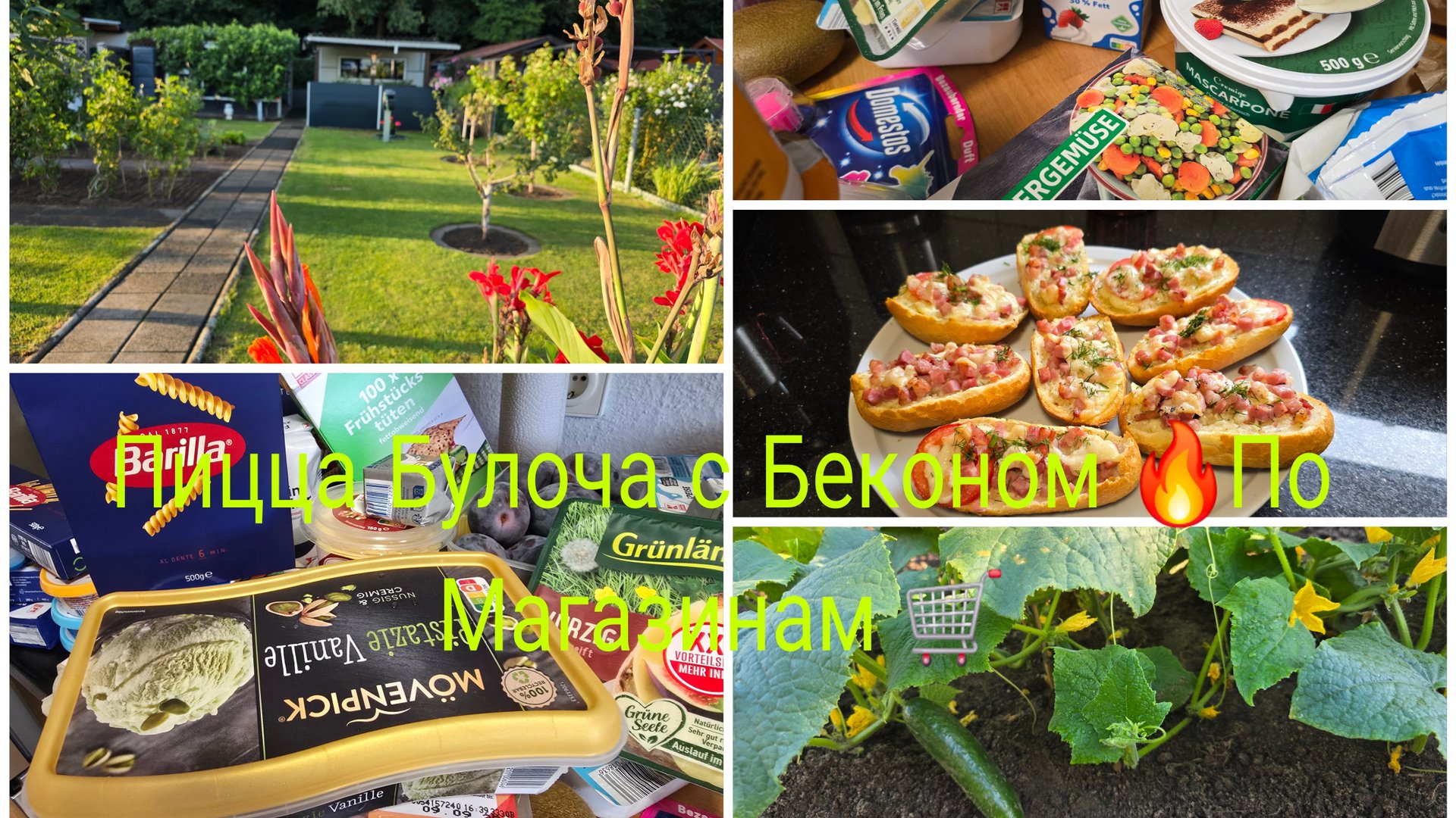 Наша Дача в Германии 🇩🇪 Два раза в год сожаю огурцы/Результатом Довольна/ Закупилась 🛒/ПИЦЦА 🍕🥓 смотреть онлайн