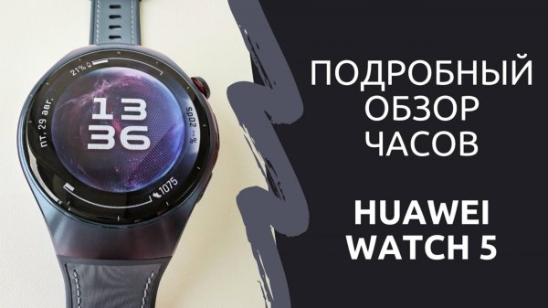 Подробный обзор часов Huawei Watch 5 - изучаем особенности и функционал
