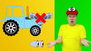 Синий трактор - детская песенка про ремонт трактора и другие машинки