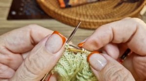 Двойная петля перетяжкой, для лицевого ряда.