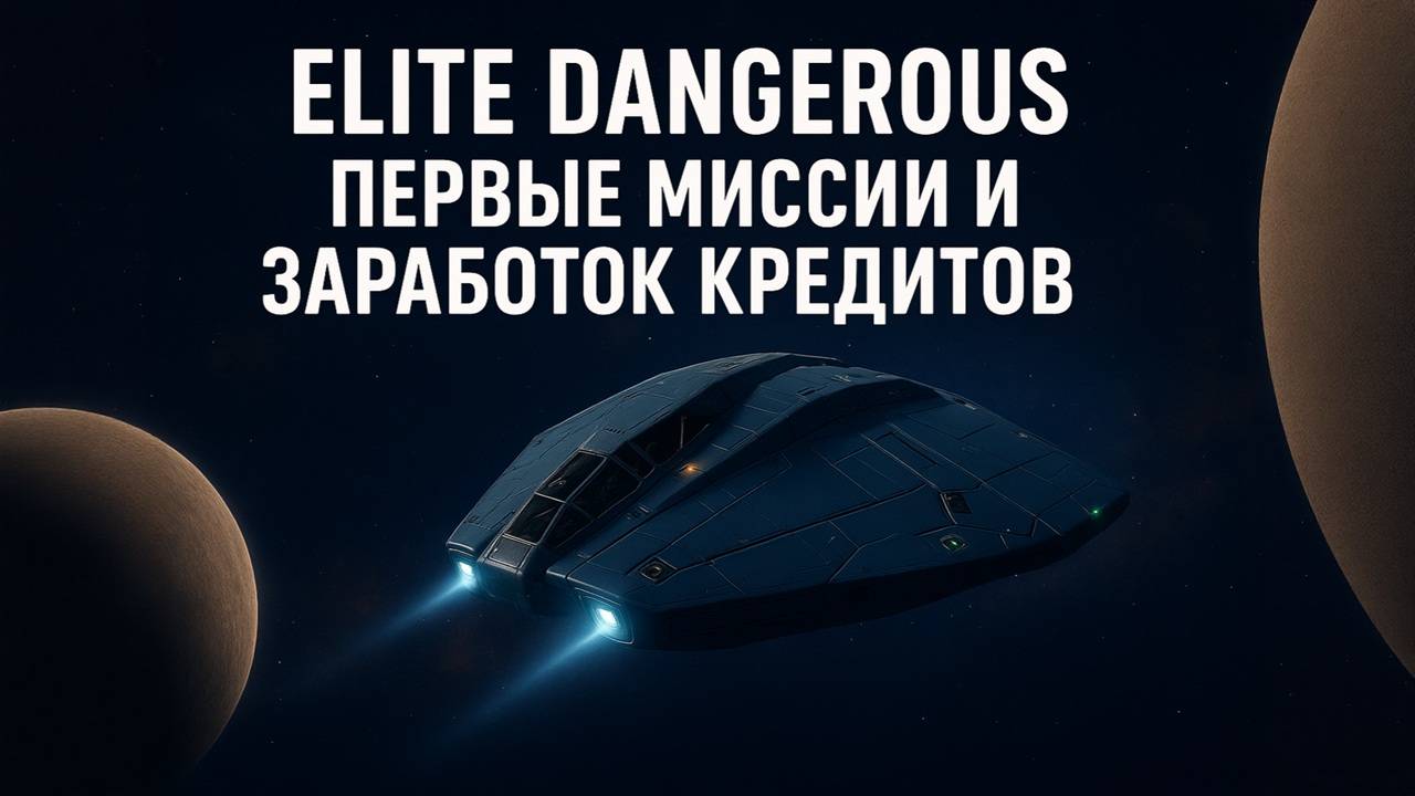 Elite Dangerous 🌌 Второй полет | Первые миссии и заработок кредитов смотреть онлайн