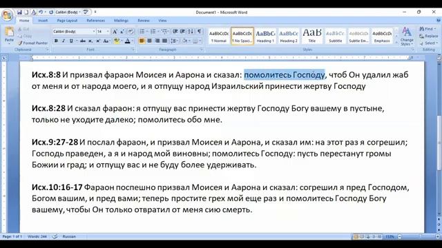 10  СШ № 4. Исход 7 - 10. египетские казни Александра Ланц