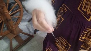 Прядение на опорном веретене