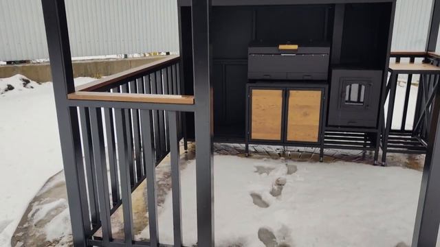 Мангальный комплекс с беседкой. Компания BBQ-zone62.ru