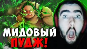 СТРЕЙ ПОПАЛСЯ VS МИДОВОГО ПУДЖА  STRAY LION CARRY ДОТА 2 ПАТЧ 7.39c ! Дота со Stray228 Стреем