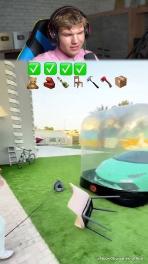 Ламборгини против РАЗНЫХ ИНСТРУМЕНТОВ! 🔨🚗🔥 #shorts #шортс #челлендж #интересно #деньги #машины #м