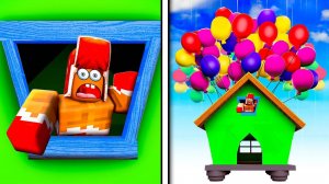 😱 ДОМ ПОДНЯЛСЯ НА ШАРАХ! МЫ НЕ ЗНАЛИ, КУДА ЛЕТИМ! РОБЛОКС