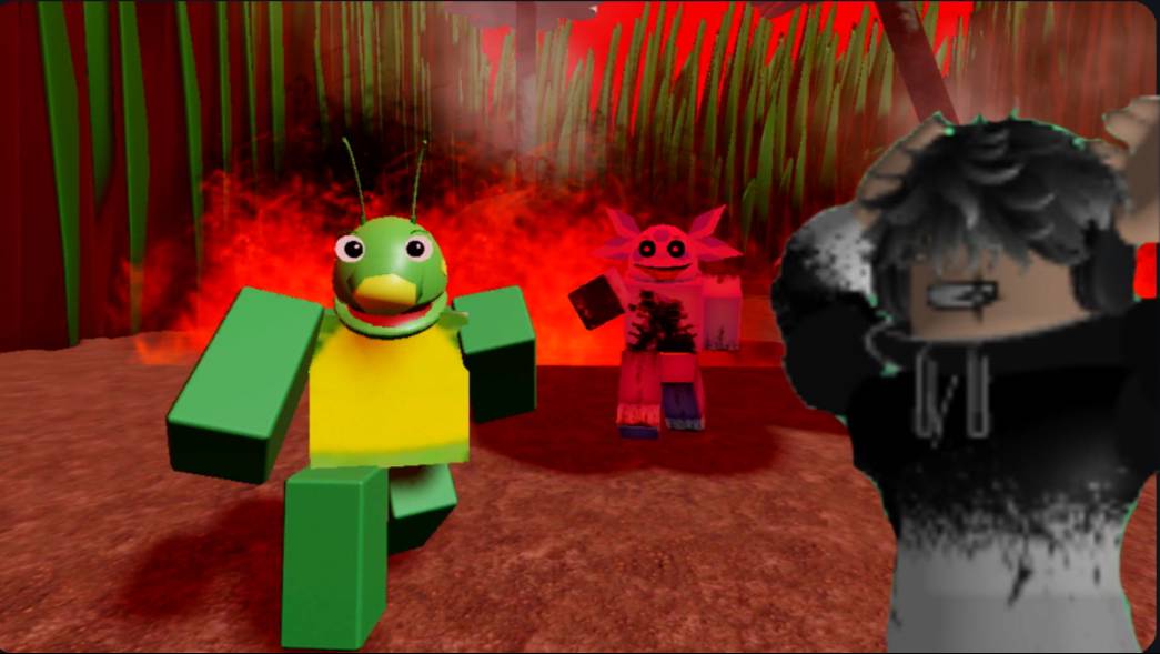 За мной охотится Лунтик Х в Roblox!!! (1 часть)