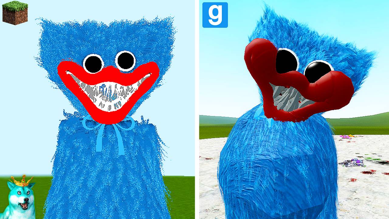 Реалистичный хагги вагги в майнкрафт против huggy wuggy и фнаф 9 аниматроников в гаррис мод! fnaf ga смотреть онлайн