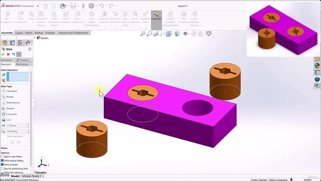 07-6 -Standard mates - tangent and concentric смотреть онлайн
