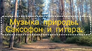 МУЗЫКА🎤🎼🎹🎶 ПРИРОДЫ. САКСОФОН И ГИТАРА