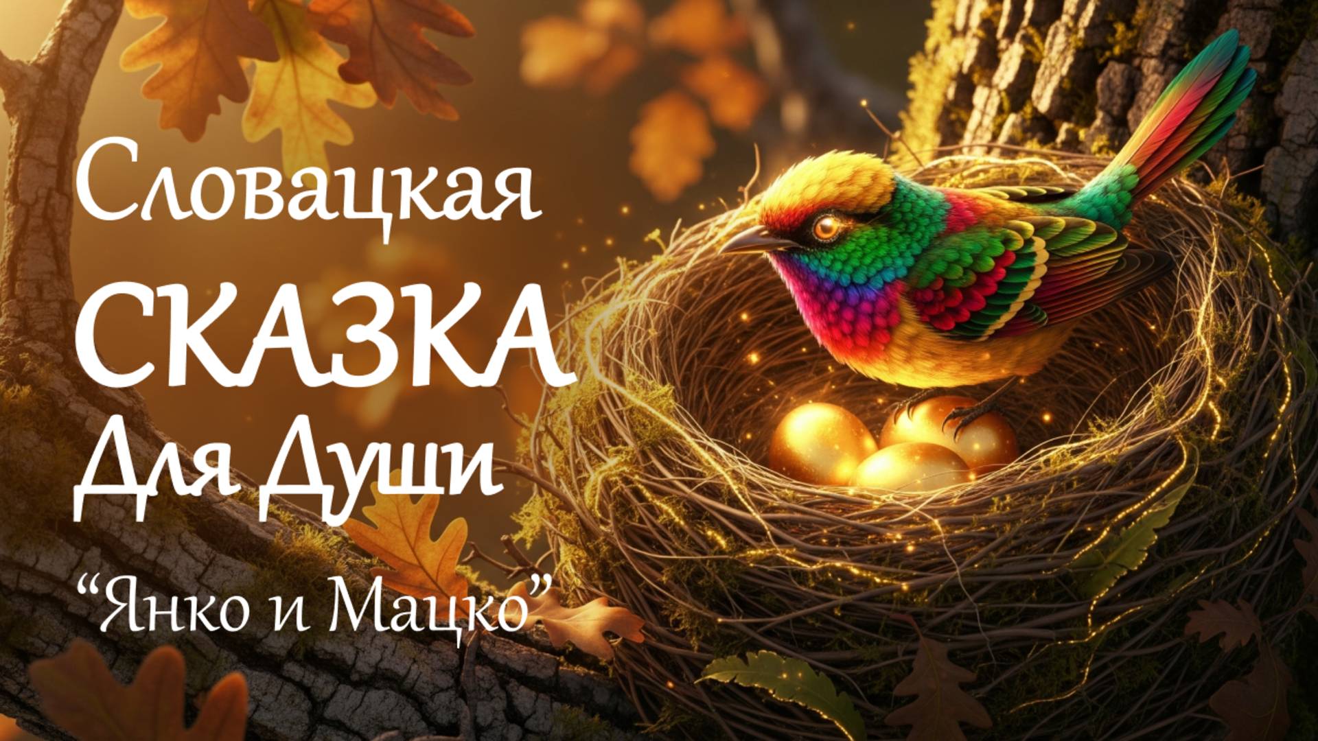 "Янко и Мацко" - Словацкая сказка на ночь и звуки дождя для сна. Авторская озвучка сказки перед сном смотреть онлайн