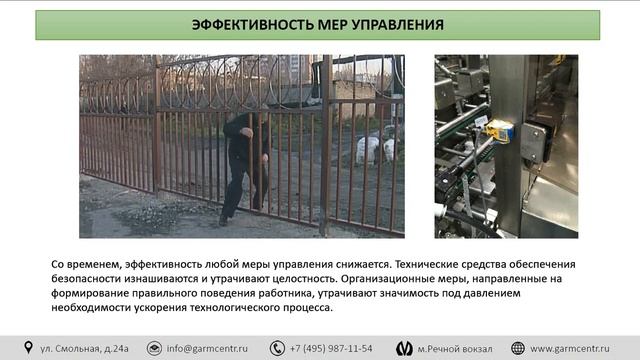 Организация безопасной работы на основе оценки рисков смотреть онлайн