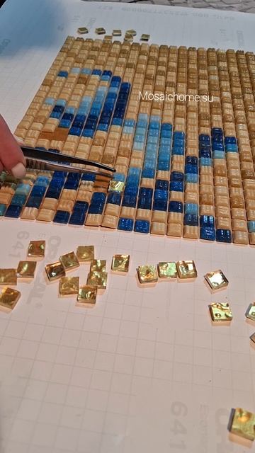 Сборка матричного панно из мозаики